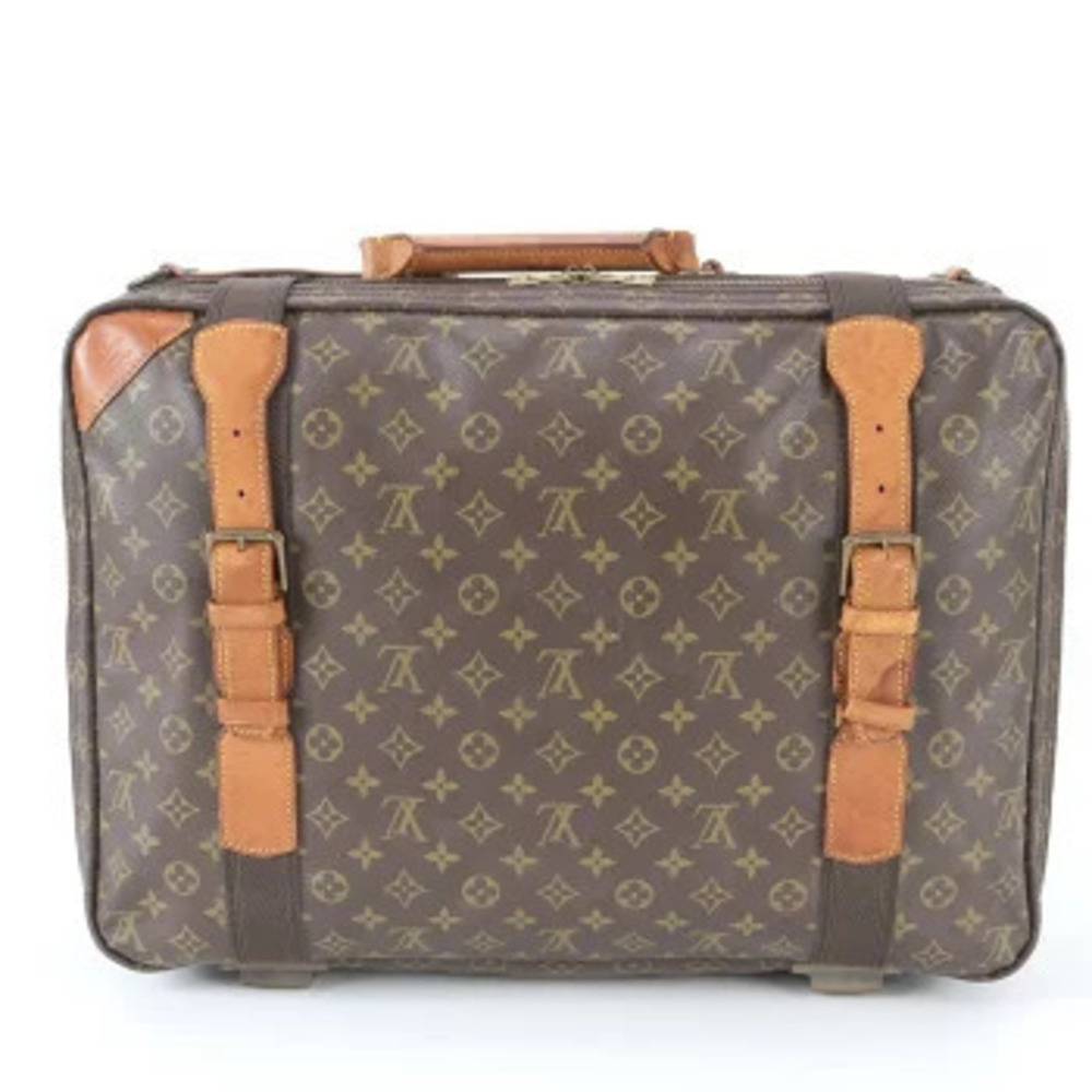 Louis Vuitton Monogram Satellite Leather Boston Bag Business Trip Travel Tote